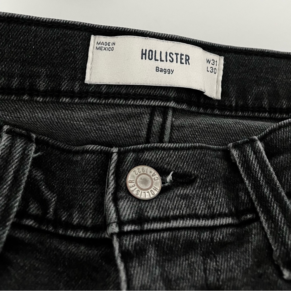 Hollister Dark Gray Baggy Jeans